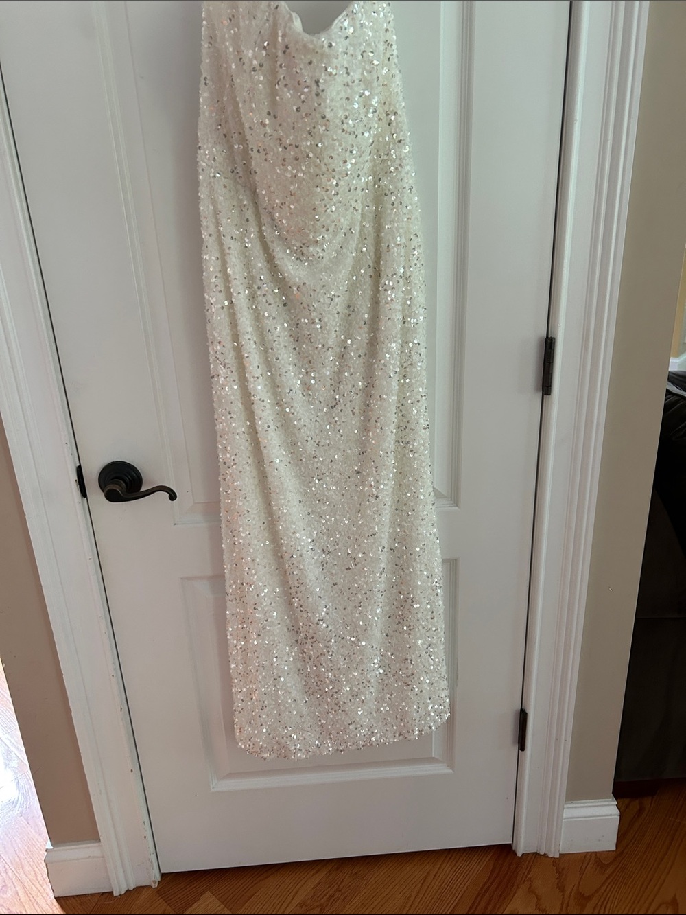 Ivory Sequin Maxi Skirt - Elegant Women's Evening Skirt